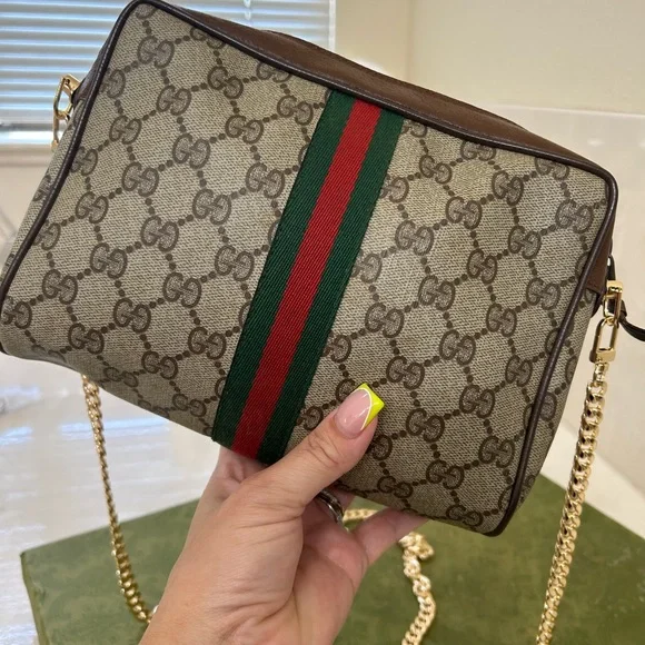 Gucci Beige and Brown Crossbody Bag - Picture 4 of 14